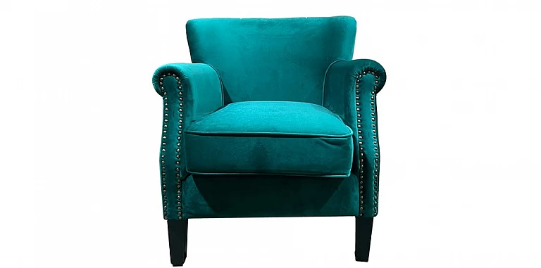 Πολυθρόνα σαλονιού σε ανοιχτό πράσινο βελούδο (1442) ΠΟΛΥΘΡΟΝΕΣ / ΜΠΕΡΖΕΡΕΣ