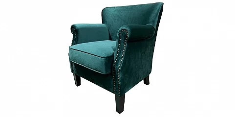 Πολυθρόνα σαλονιού σε πράσινο βελούδο (1443)