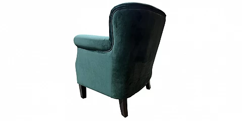 Πολυθρόνα σαλονιού σε πράσινο βελούδο (1443)