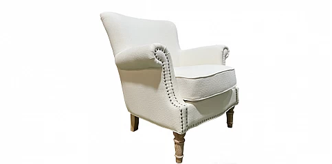 Πολυθρόνα σαλονιού σε βαμβακερό ύφασμα (1605)