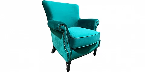 Πολυθρόνα σαλονιού σε ματ βελούδο (1642)