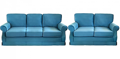 Σετ σαλόνι χειροποίητο σε βελούδο (33643-33642)