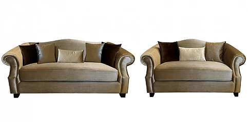 Σετ σαλόνι σε βελούδο (51013,51012)