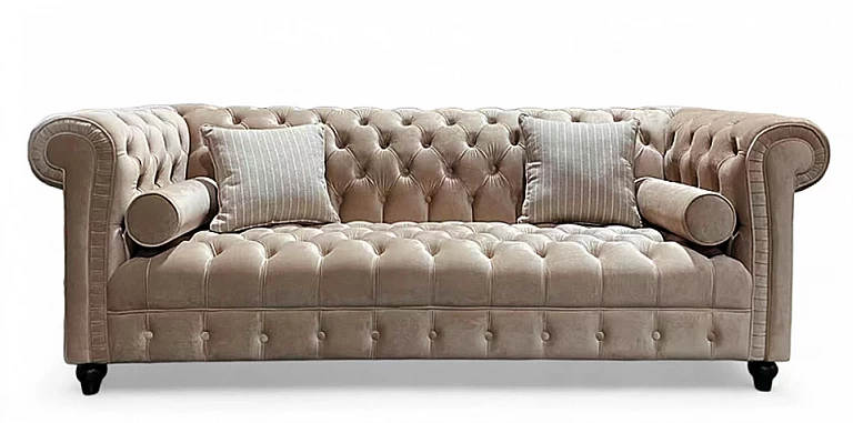 Σαλόνι σετ σε καπιτονέ βελούδο (1634T3, 1634D3) ΣΑΛΟΝΙΑ ΥΦΑΣΜΑΤΙΝΑ