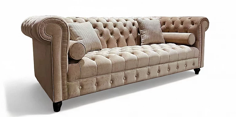 Σαλόνι σετ σε καπιτονέ βελούδο (1634T3, 1634D3) ΣΑΛΟΝΙΑ ΥΦΑΣΜΑΤΙΝΑ