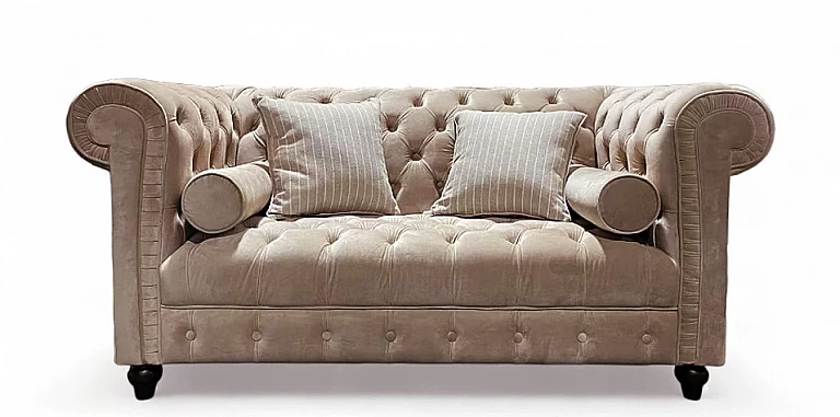 Σαλόνι σετ σε καπιτονέ βελούδο (1634T3, 1634D3) ΣΑΛΟΝΙΑ ΥΦΑΣΜΑΤΙΝΑ