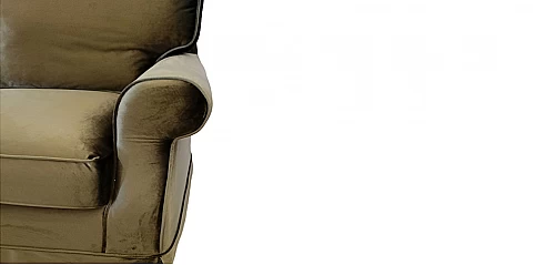 Διθέσιος καναπές λαδί βελούδο (J7612)