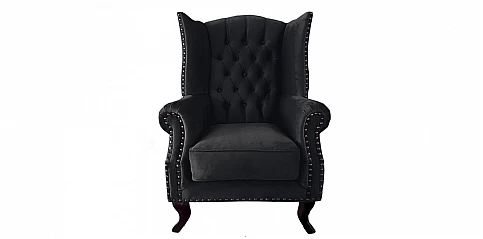 Μπερζέρα Πολυθρόνα σε Μαύρο Χρώμα (LM29)