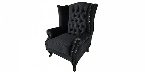 Μπερζέρα Πολυθρόνα σε Μαύρο Χρώμα (LM29)