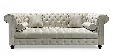 Σαλόνι σετ σε καπιτονέ βελούδο (1634T2,1634D2)