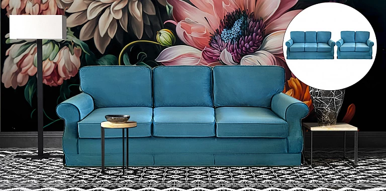 Σετ σαλόνι χειροποίητο σε βελούδο (33643-33642)-ΣΑΛΟΝΙΑ ΥΦΑΣΜΑΤΙΝΑ