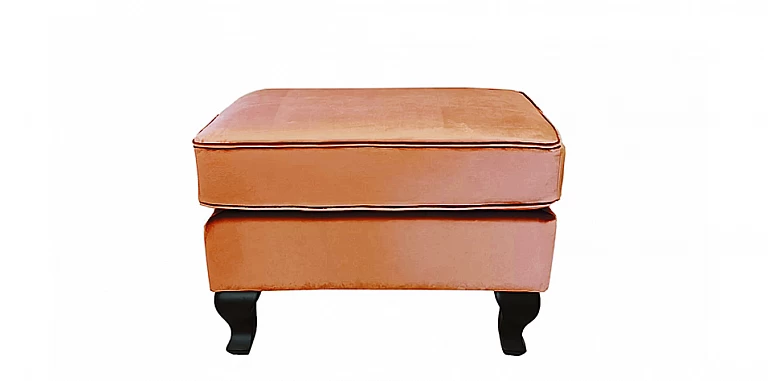 Σκαμπό υποπόδιο χαμηλό σε γυαλιστερό βελούδο (MJ77I) ΑΝΑΚΛΙΝΤΡΑ ΣΚΑΜΠΟ