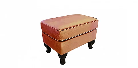 Σκαμπό υποπόδιο χαμηλό σε γυαλιστερό βελούδο (MJ77I)