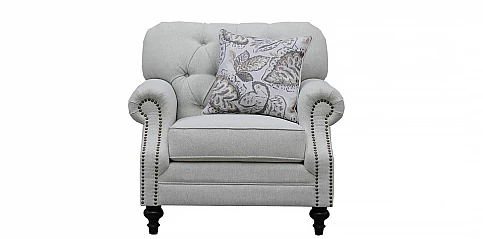 Πολυθρόνα Σαλονιού Μπερζέρα με Καπιτονέ Σχέδιο (5331)