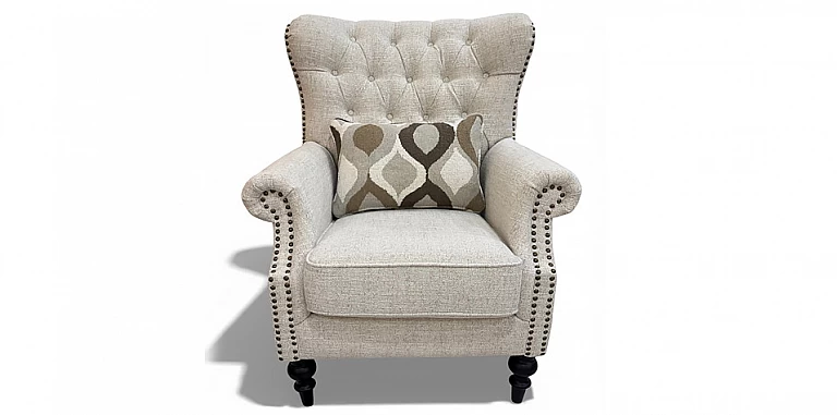 Πολυθρόνα Σαλονιού Μπερζέρα με Ψηλή Πλάτη και Καπιτονέ Σχέδιο (5331B) ΠΟΛΥΘΡΟΝΕΣ / ΜΠΕΡΖΕΡΕΣ