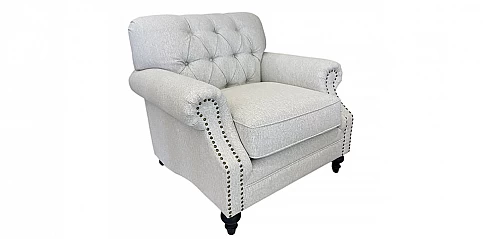 Πολυθρόνα Σαλονιού Μπερζέρα με Καπιτονέ Σχέδιο (5331)