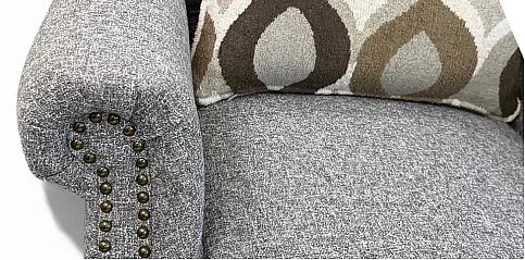 Πολυθρόνα Σαλονιού Μπερζέρα με Ψηλή Πλάτη και Καπιτονέ Σχέδιο (5331G)