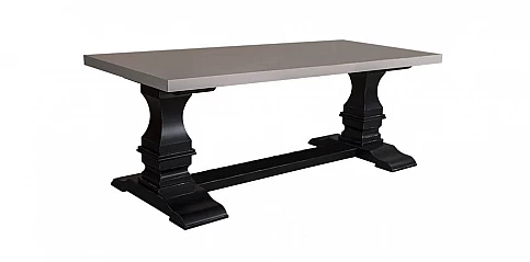 Τραπέζι τραπεζαρίας μοναστηριακό δίχρωμο από ξύλο πεύκου (576A)