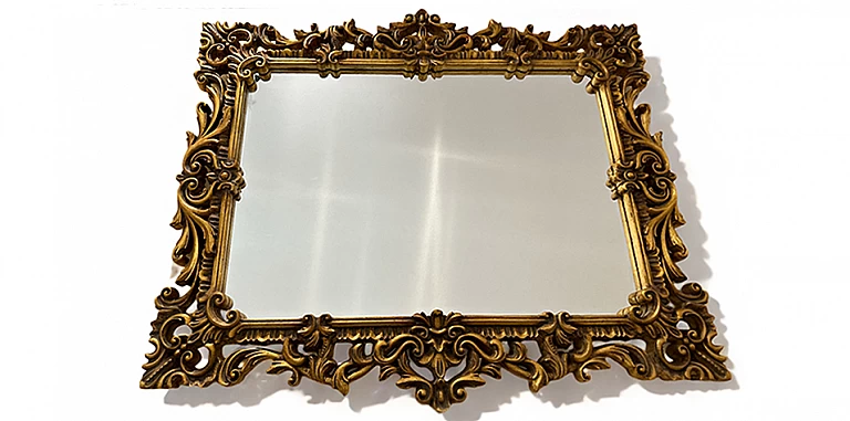 Καθρέφτης κλασικός με σκάλισμα σε χρυσό (0001)-ΔΙΑΚΟΣΜΗΤΙΚΟΙ ΚΑΘΡΕΦΤΕΣ