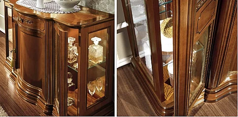 Μπαράκι- μικρό μπουφέ σε φινίρισμα καρυδιάς TORRIANI (TORM)