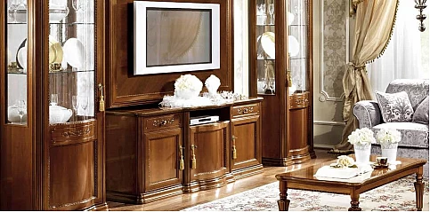 Έπιπλο τηλεόρασης Ιταλική καρυδιά TORRIANI (TORN)