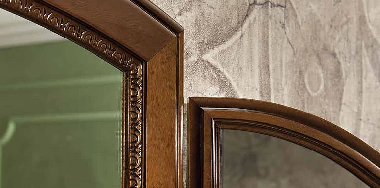 Καθρέφτης υπνοδωματίου τρίπτυχος καρυδιά (TORI2) ΔΙΑΚΟΣΜΗΤΙΚΟΙ ΚΑΘΡΕΦΤΕΣ