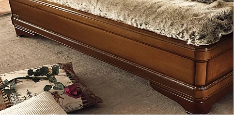 Κλασικό κρεβάτι διπλό TORRIANI σε φινίρισμα καρυδιάς (GIORK16) 