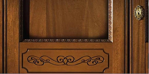 Ντουλάπα δίφυλλη σε καρυδιά (TOR2)