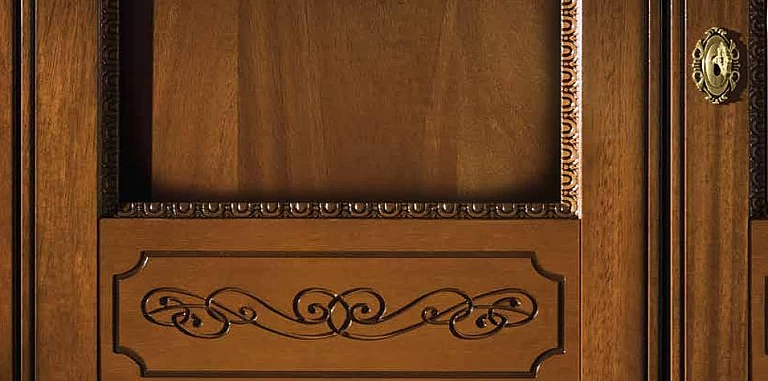 Ντουλάπα δίφυλλη σε καρυδιά (TOR2) ΝΤΟΥΛΑΠΕΣ