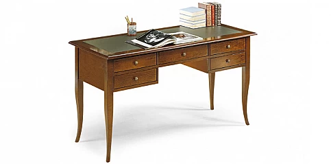 Γραφείο με οικολογικό δέρμα στην επιφάνεια (D130) Γραφείο με οικολογικό δέρμα στην επιφάνεια (D130)