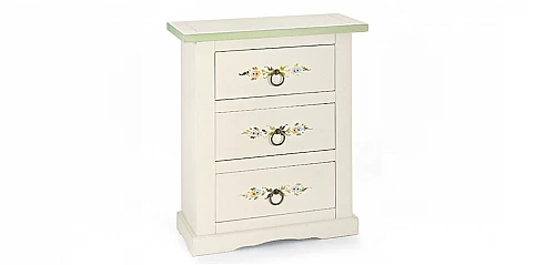 Κομοδίνο ρομαντικό "Bellrose" με λουλούδια (497Ι)