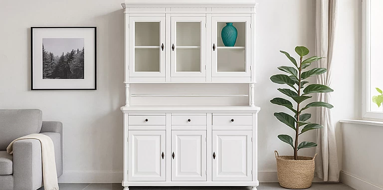 Έπιπλο βιτρίνα country με αποθηκευτικό χώρο