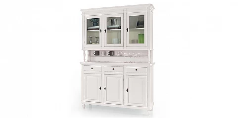 Βιτρίνα Μπουφές Country σε Λευκή Ματ Λάκα (1188)