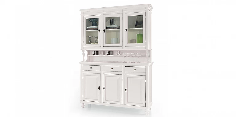 Έπιπλο βιτρίνα country με αποθηκευτικό χώρο