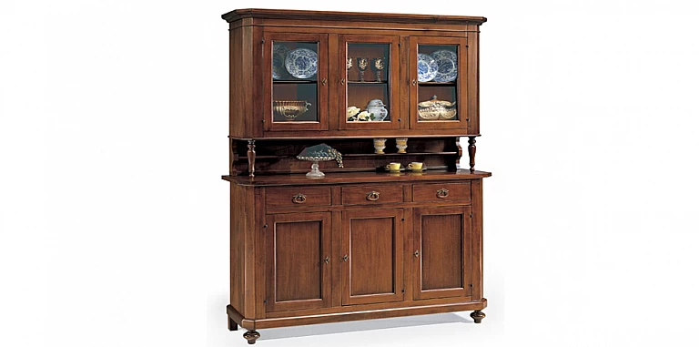 Μπουφές βιτρίνα με τρεις πόρτες (188Ι) ΒΙΤΡΙΝΑ