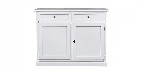 Μπουφές Λευκός Κλασικός Ματ Λάκα με Συρτάρια & Ντουλάπια (1384)