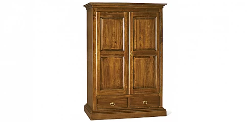 Ντουλάπα δίφυλλη σε φινίρισμα καρυδιάς (246I)