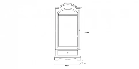 Ντουλάπα μία πόρτα (512I)