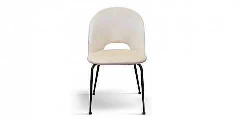 Μοντέρνα καρέκλα με επένδυση βελούδου και μεταλλικά πόδια (2073) Μοντέρνα καρέκλα με επένδυση βελούδου και μεταλλικά πόδια (2073)