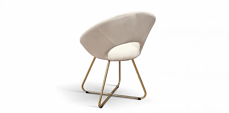 Μοντέρνα καρέκλα με επένδυση βελούδου και χρυσά πόδια (2130)-ΜΟΝΤΕΡΝΕΣ ΚΑΡΕΚΛΕΣ 