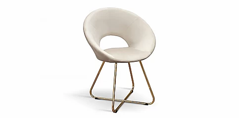 Μοντέρνα καρέκλα με επένδυση βελούδου και χρυσά πόδια (2130) Μοντέρνα καρέκλα με επένδυση βελούδου και χρυσά πόδια (2130)