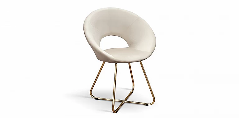 Μοντέρνα καρέκλα με επένδυση βελούδου και χρυσά πόδια (2130)-ΜΟΝΤΕΡΝΕΣ ΚΑΡΕΚΛΕΣ 