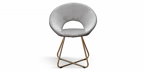 Μοντέρνα καρέκλα με επένδυση βελούδου και χρυσά πόδια (2132) Μοντέρνα καρέκλα με επένδυση βελούδου και χρυσά πόδια (2132)