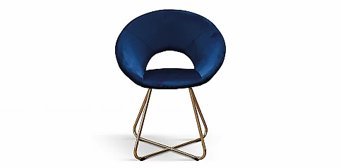 Μοντέρνα καρέκλα με επένδυση βελούδου και χρυσά πόδια (2133) Μοντέρνα καρέκλα με επένδυση βελούδου και χρυσά πόδια (2133)