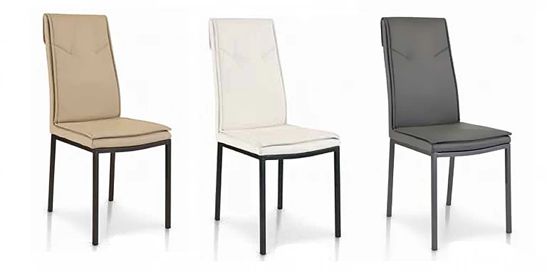 Μεταλλική καρέκλα με δέρμα (0921) ΚΑΡΕΚΛΕΣ ΤΡΑΠΕΖΑΡΙΑΣ