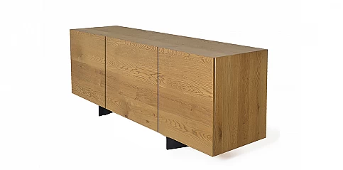 Μοντέρνος 3φυλλος μπουφές ξύλο και μέταλλο "MASSI" (1622)