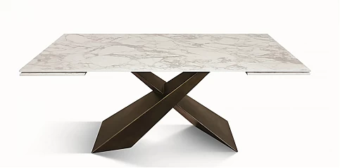 Γυάλινο-κεραμικό τραπέζι επεκτεινόμενο (2062)