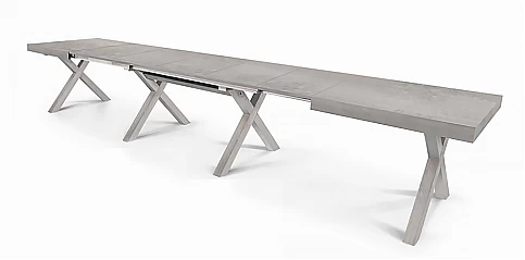 Τραπέζι χιαστί με μεγάλη επέκταση 160-410 (1683)