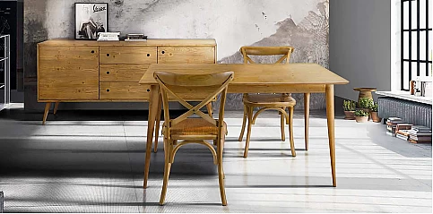 Τραπέζι τραπεζαρίας με επέκταση 140/190 (0821)