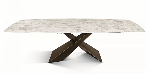 Γυάλινο-κεραμικό τραπέζι επεκτεινόμενο (2075)